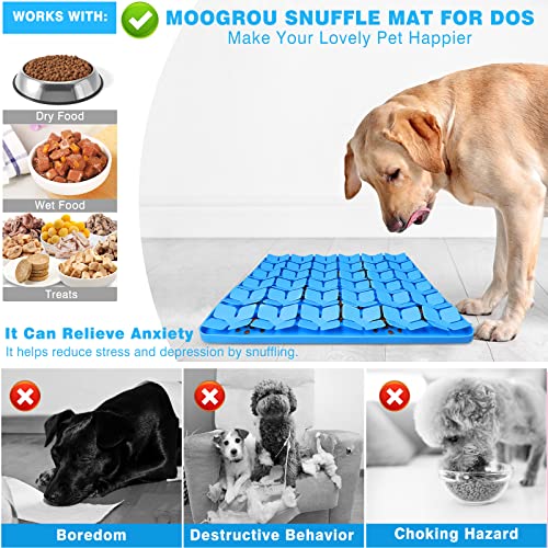 Snuffle Mat for Dogs (L-16"X16" / Blue-L)