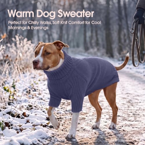 Small Dog Sweater (Blue / Large)