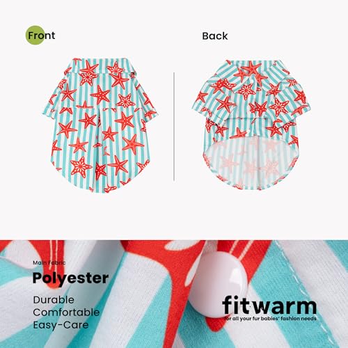 Starfish Striped Dog Shirt (Large / Starfish)