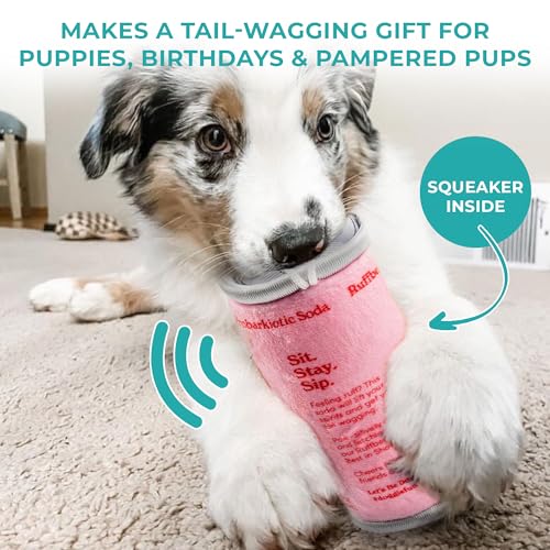 Puppi Plush Dog Toy (Puppi Ruffberry Rose (Pink, Red))