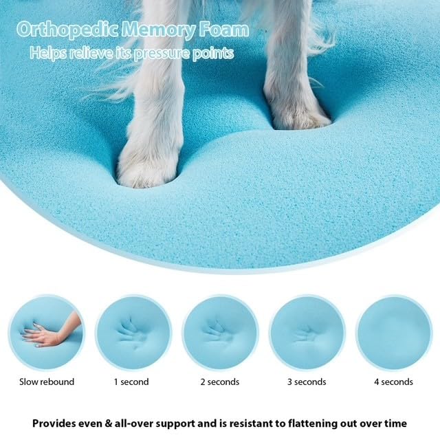 100% Orthopedic Memory Foam Large Dog Bed