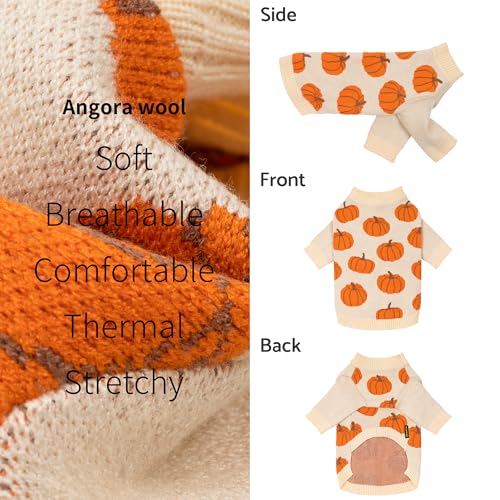Pumpkin Dog Sweater (Medium / Pumpkin)