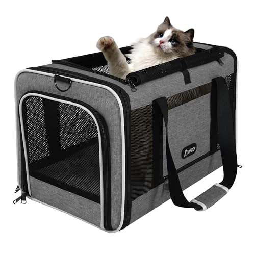 Cat Carrier 18x11x11 Top Load (Grey / 18.0"L x 11.0"W x 11.0"H)