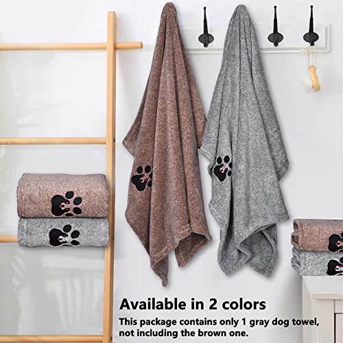 Dog Towels for Drying Dogs (Grey / M-36" * 28")