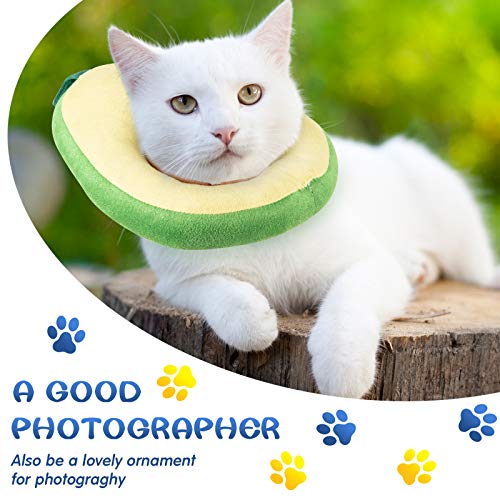 4 Pcs Adjustable Cat Cone Collar Soft Cat Recovery Collar Cute