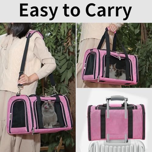 Soft Sided Cat (PINK / 20"L x 13"W x 13"H)