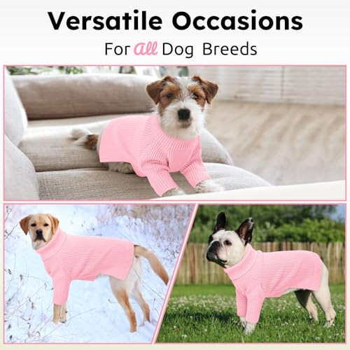 Dog Sweaters for Medium Dogs Girl (Pink / Medium)