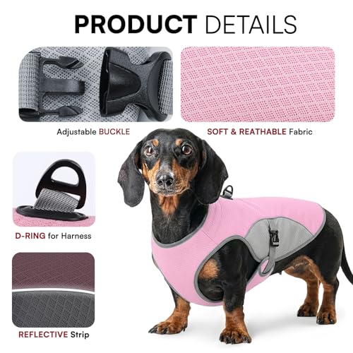 Dog Cooling Vest for Small Dogs (Pink / Small)