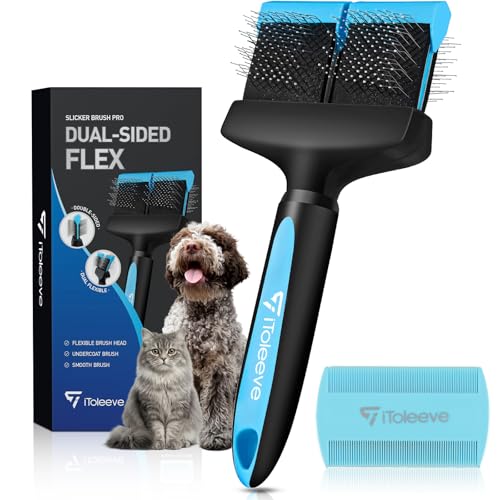 Dual Flexible Head Slicker Brush