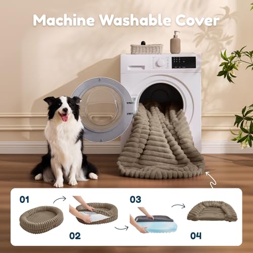 Orthopedic Dog Bed (Taupe / XL(41*30*7))