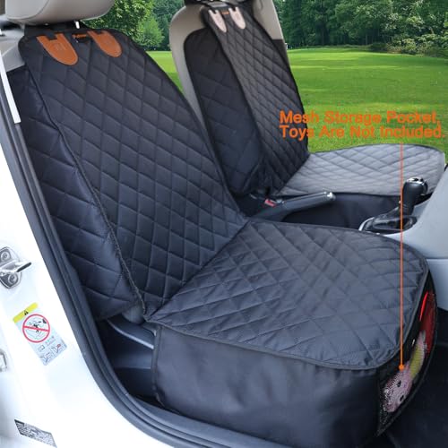 Front Seat Cover for Dogs 2PK Car Seat Covers Front Seats Pet Car Seat Cover Bucket Car Seat Cover for Dogs Front Car Seat Covers Front Seat Pet Cover (19x43x5” (Pack of 2))