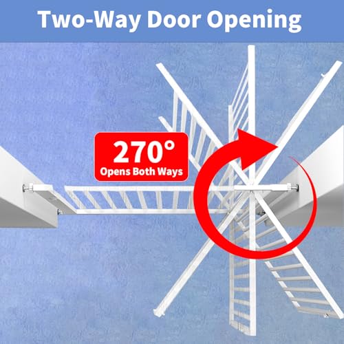 55.1 Inch Extra Tall Pet Gate (White / 29.92"- 43" Wide)