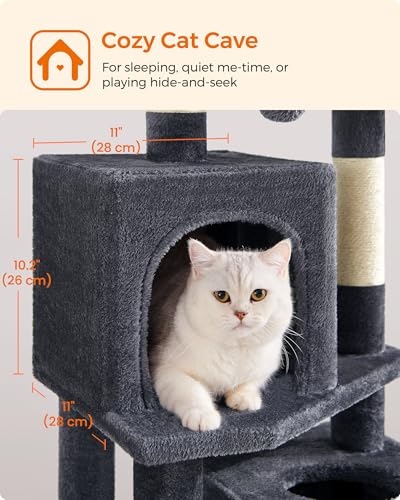 Cat Tree 59.5 (59.5 Inches / Smoky Gray)