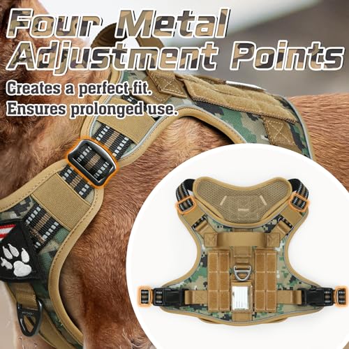 Tactical Dog Harness for Small (Brown camo / Small)