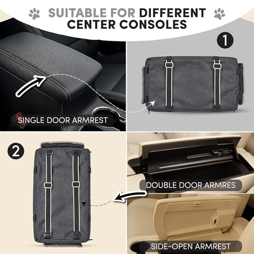 Center Console Dog Car Seat for Small Pets to 11lbs