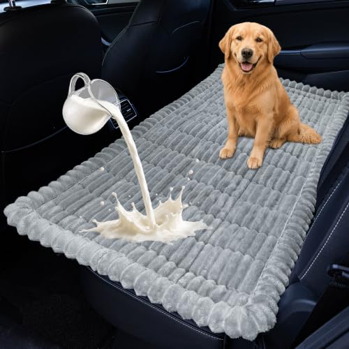 Dog Car Seat Waterproof Bed Cover Back Seat Light Grey 23.6”x51” (Light Grey / 23.6”x51”)
