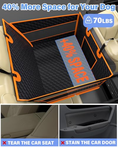 Dog Car Seat for Large Dogs (Large / Black)
