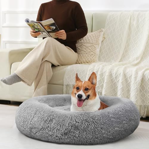 Dog Bed Calming Anti (31" / Smoke Black)