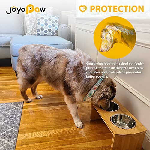 Elevated Dog Bowls (Natural / Medium: 7'' Tall-40oz Bowl)
