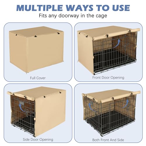 Dog Crate Cover (29.9"L x 18.9"W x 20.9"H / Beige)