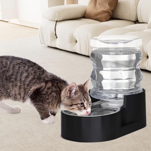 4L Gravity Cat Water Dispenser (4L / Dark Black)