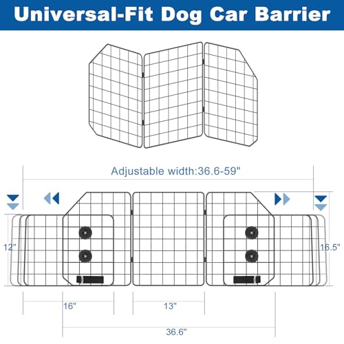 Car Dog Barrier for SUV Adjustable Heavy