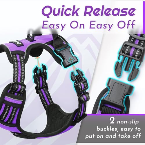 Dog Harness for Medium Sized Dogs (Medium / Purple)