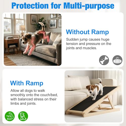 Dog Ramp for Couch (39.4''L x 14.5''W x 3.3''H)