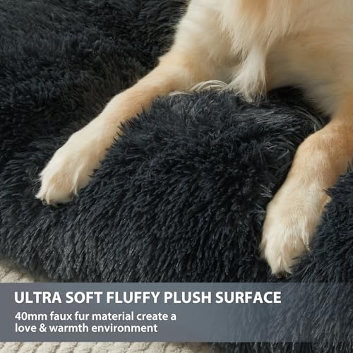 Dog Beds for Large Dogs (Navy / M(30x21 inch))