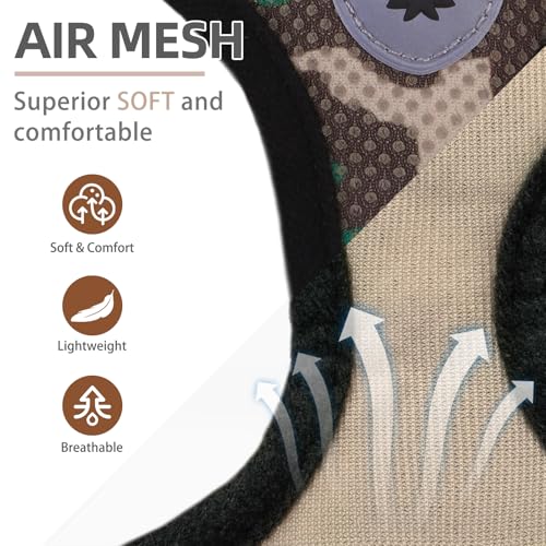 Dog Harness Collar and Leash Set No Pull for Small Medium Sized (Camouflage / S (CHEST 14.5"-16"))
