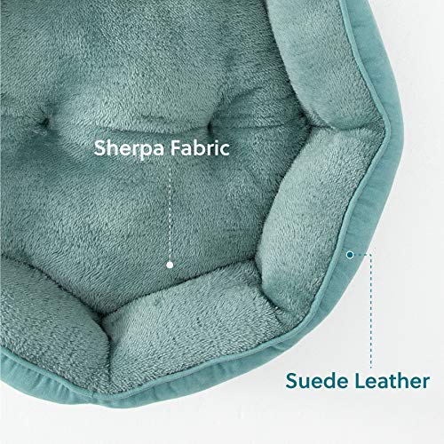 Small Dog Bed Washable (20"L x 19"W x 6"Th / Washed Blue)
