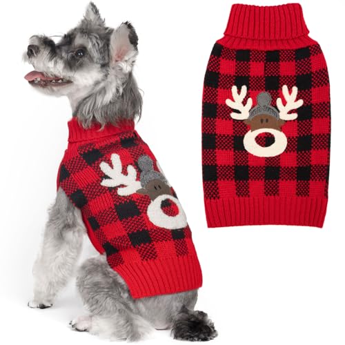 Dog Christmas Sweater for Small Medium Dogs (X-Large (19-27lbs) / Christmas)