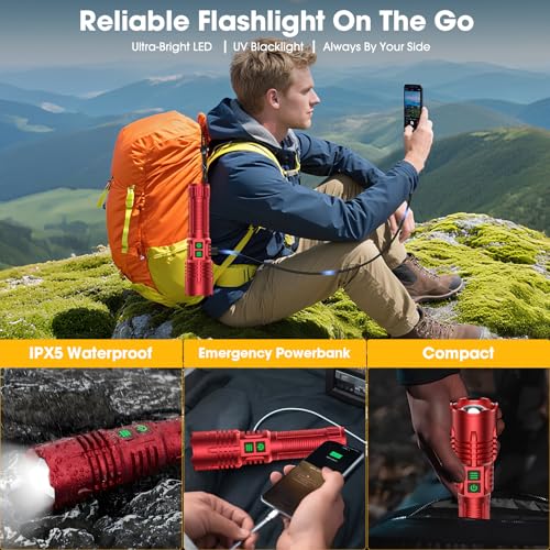 UV Flashlight (Red)