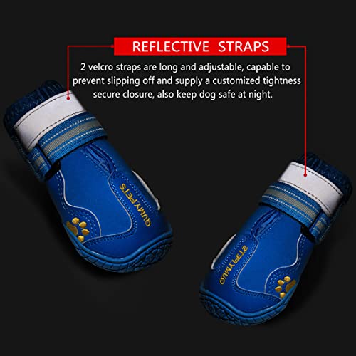 Dog Shoes for Hot Pavement (Size 2: 1.9''x2.4''(W*L) (Pack of 4))