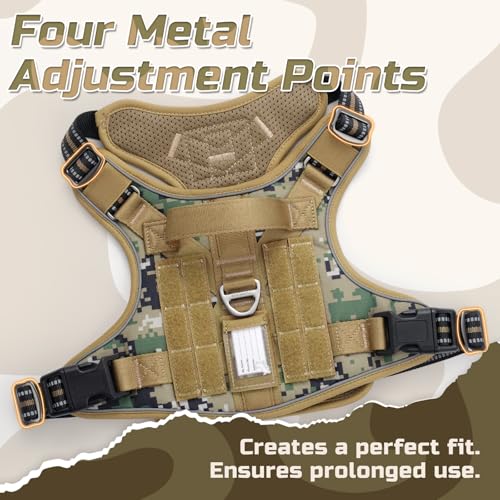 Tactical Dog Harness for Medium (Brown camo / Medium)