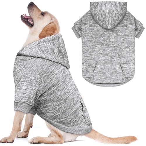 Dog Sweaters for Large Dogs (Large / Grey)
