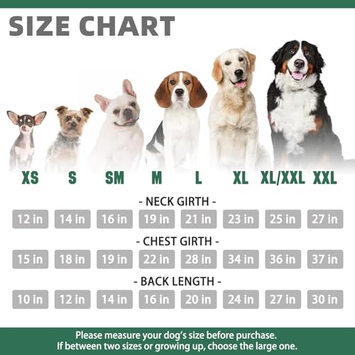 Dog Hoodie for Large Medium Small Dogs (Deep Green / X-Large)
