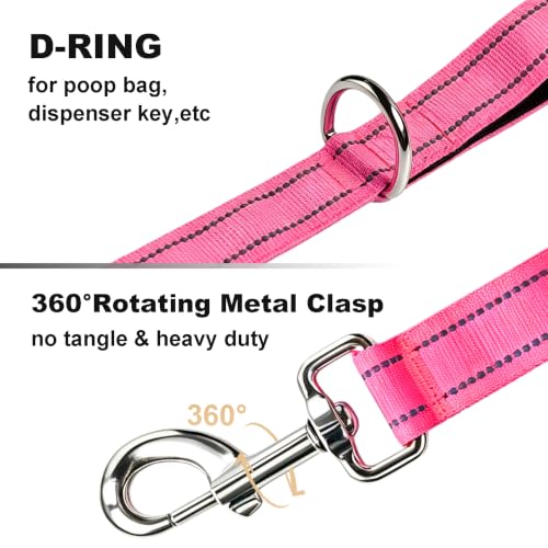 Bungee Dog Leash 5FT (Hot Pink / 5FT-6FT)