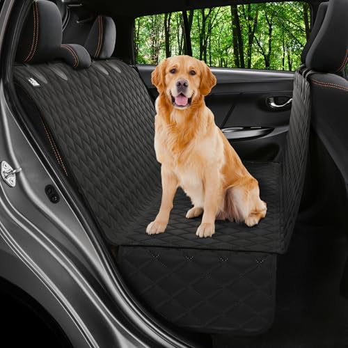 Dog Car Seat Cover for Back Seat (Black / Standard (58"x54"))
