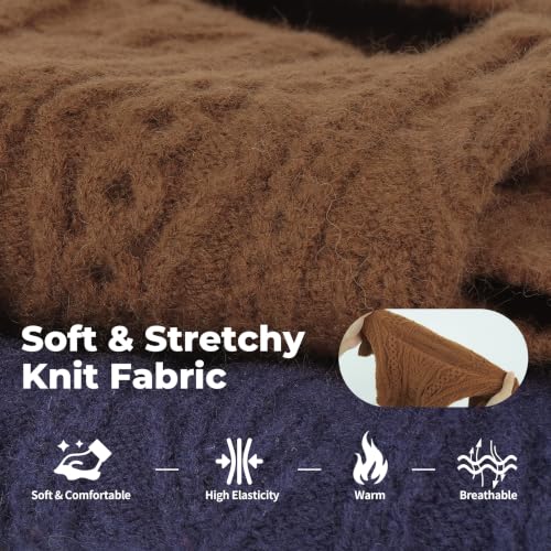 Dog Sweater for Large Dogs (XL / Coffee Brown)