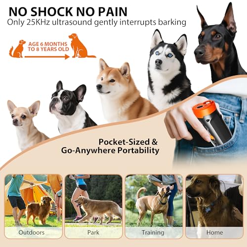 Ultrasonic Dog Bark Deterrent Devices (Black)