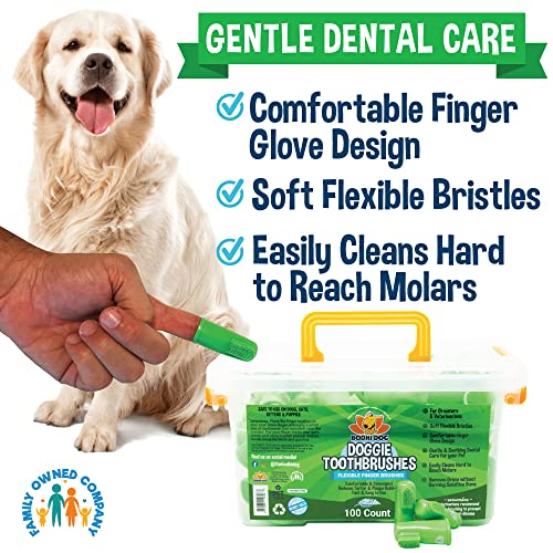 Finger Toothbrush for Dogs & Cats (1 Count (Pack of 100))