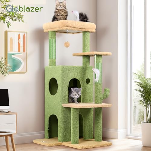 Cactus Cat Tree Tower for Indoor Cats Large Adult (Cactus / XL)