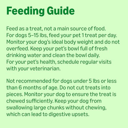 Dental Dog Treats to Help Clean Teeth & Freshen Breath (Tiny Dogs (5 – 15 lb) / 130 Count (Pack of 1))