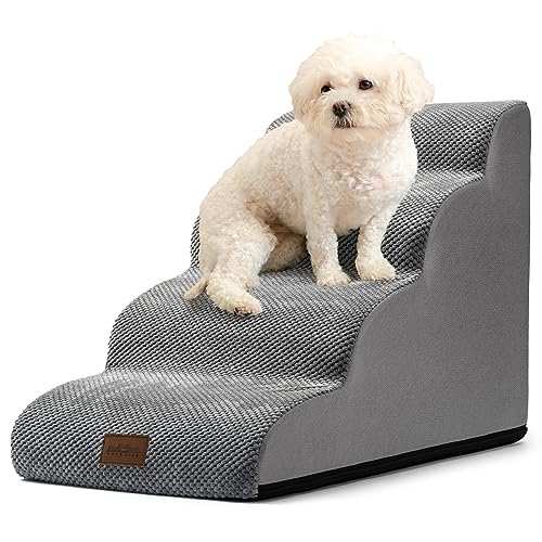 Dog Stairs for Small Dog 19.7" H (Grey / Standard:15.7"x28.3"x19.7")