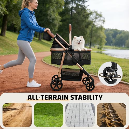 Pet Stroller for Small (Black)