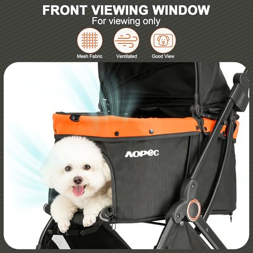Pet Stroller for Small Dogs & Cats (Black)
