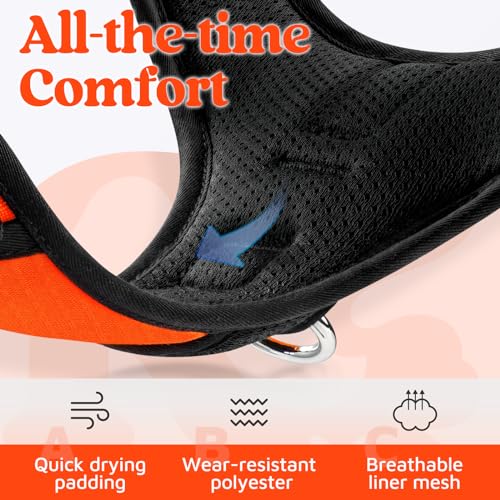 Dog Harness for Large (Orange / Large)