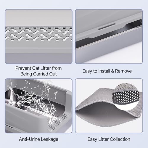 Stainless Steel Cat Litter Box with Lid (S)