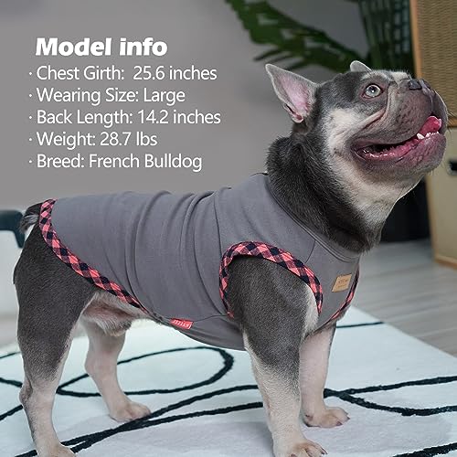 Dog Shirt 2Pack Grey+Pink (Large (13-19lbs) / 11# 2Pack (Grey+Pink))